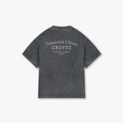 Croyez Mini Fraternité T-Shirt | Acid Wash/White
