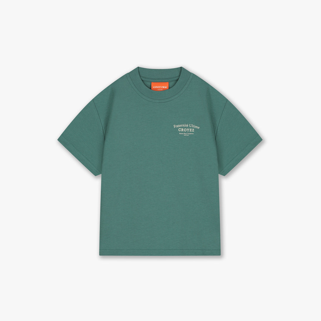  Croyez Mini Fraternité T-Shirt | Green/Off-White