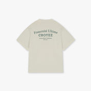 Croyez Mini Fraternité T-Shirt | Off-White/Green