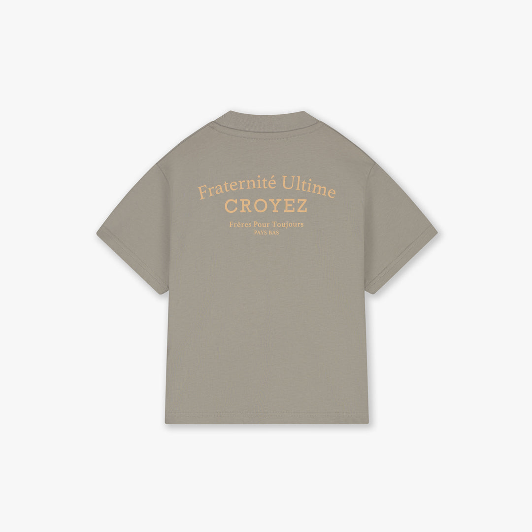 Croyez Mini Fraternité T-Shirt | Stone/Peach
