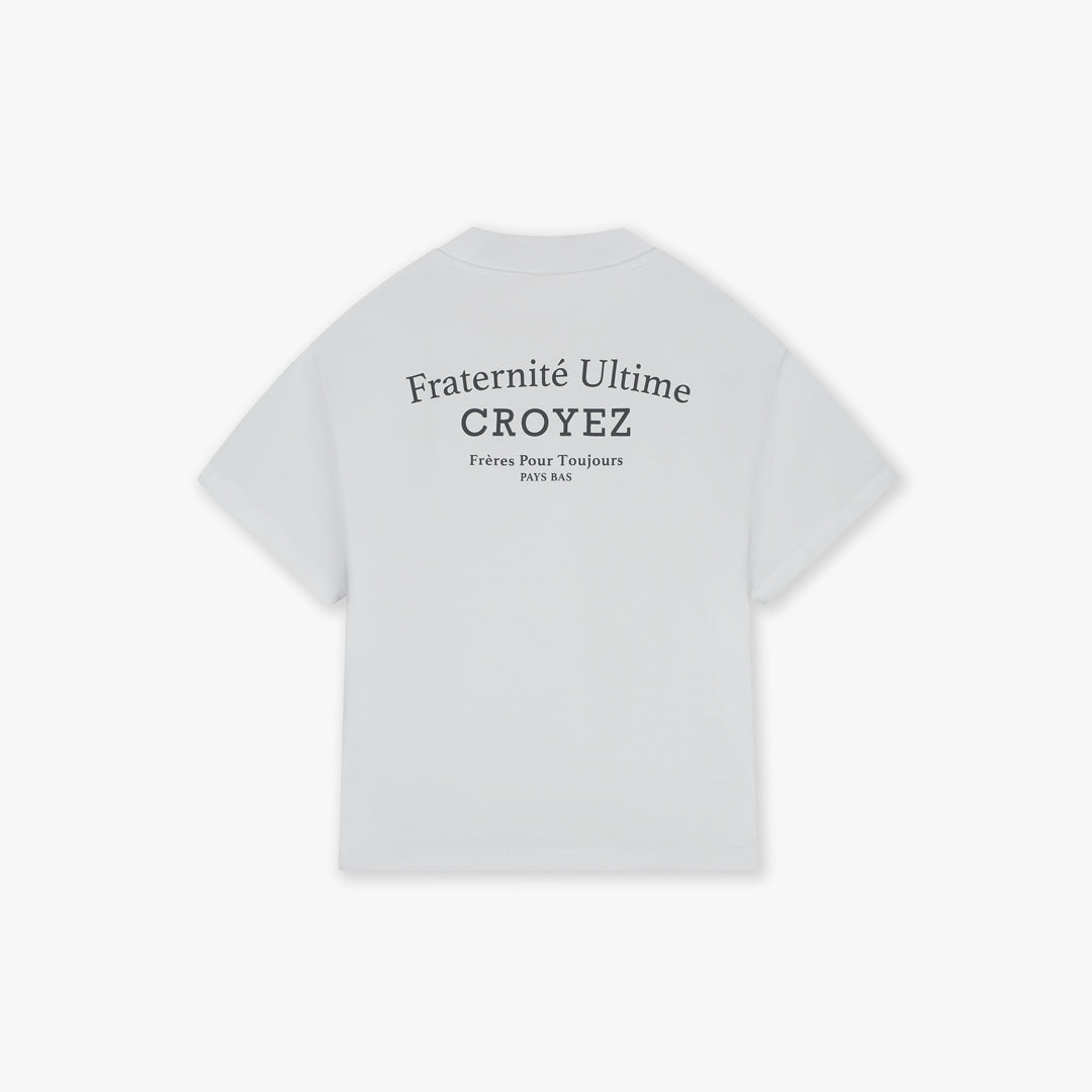 Croyez Mini Fraternité T-Shirt | White/Antra