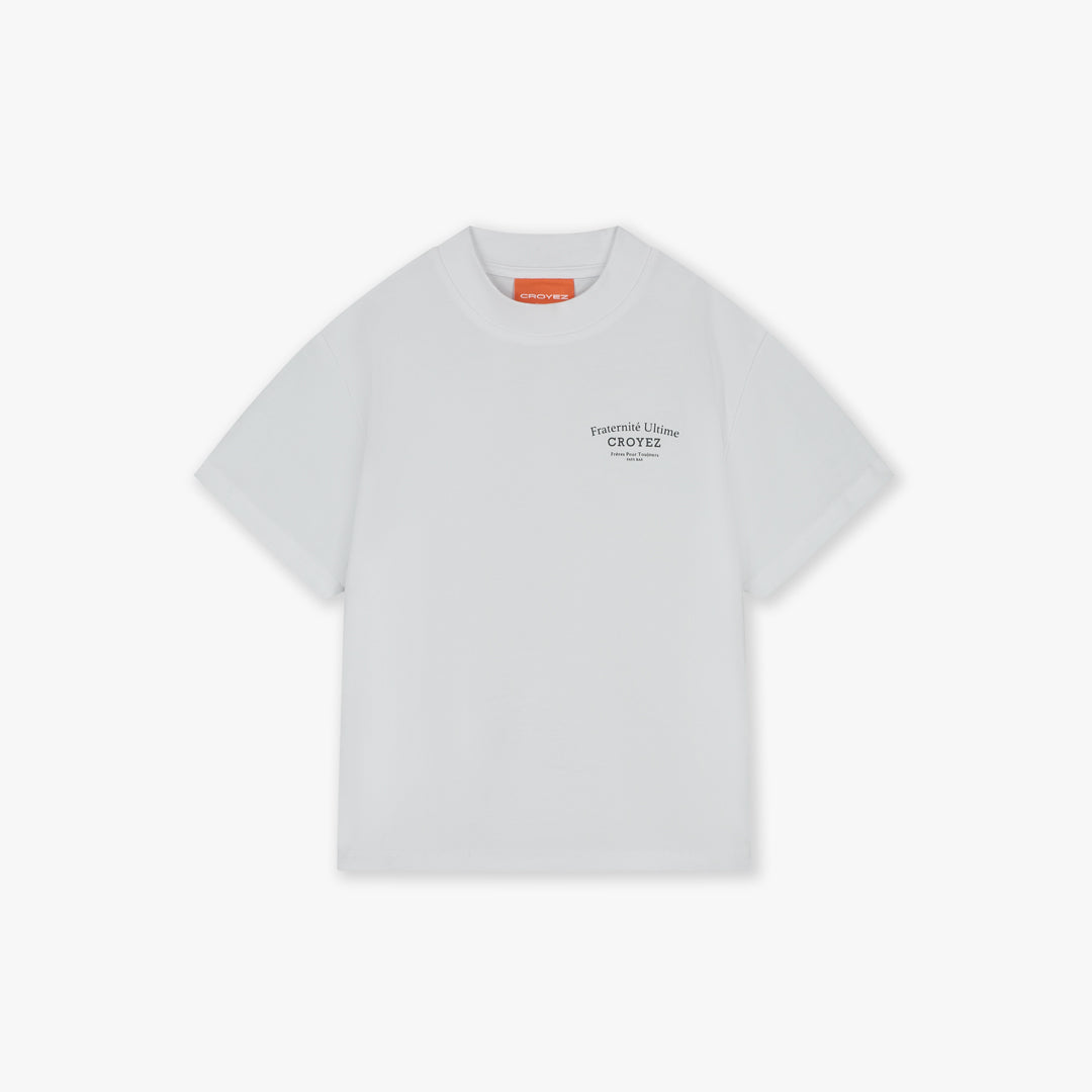  Croyez Mini Fraternité T-Shirt | White/Antra