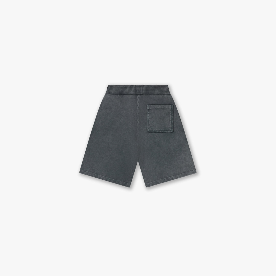 Croyez Mini Fraternité Shorts | Acid Wash/White