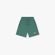 Croyez Mini Fraternité Shorts | Green/Off-White