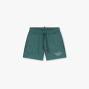 Croyez Mini Fraternité Swim Shorts | Green/Off-White