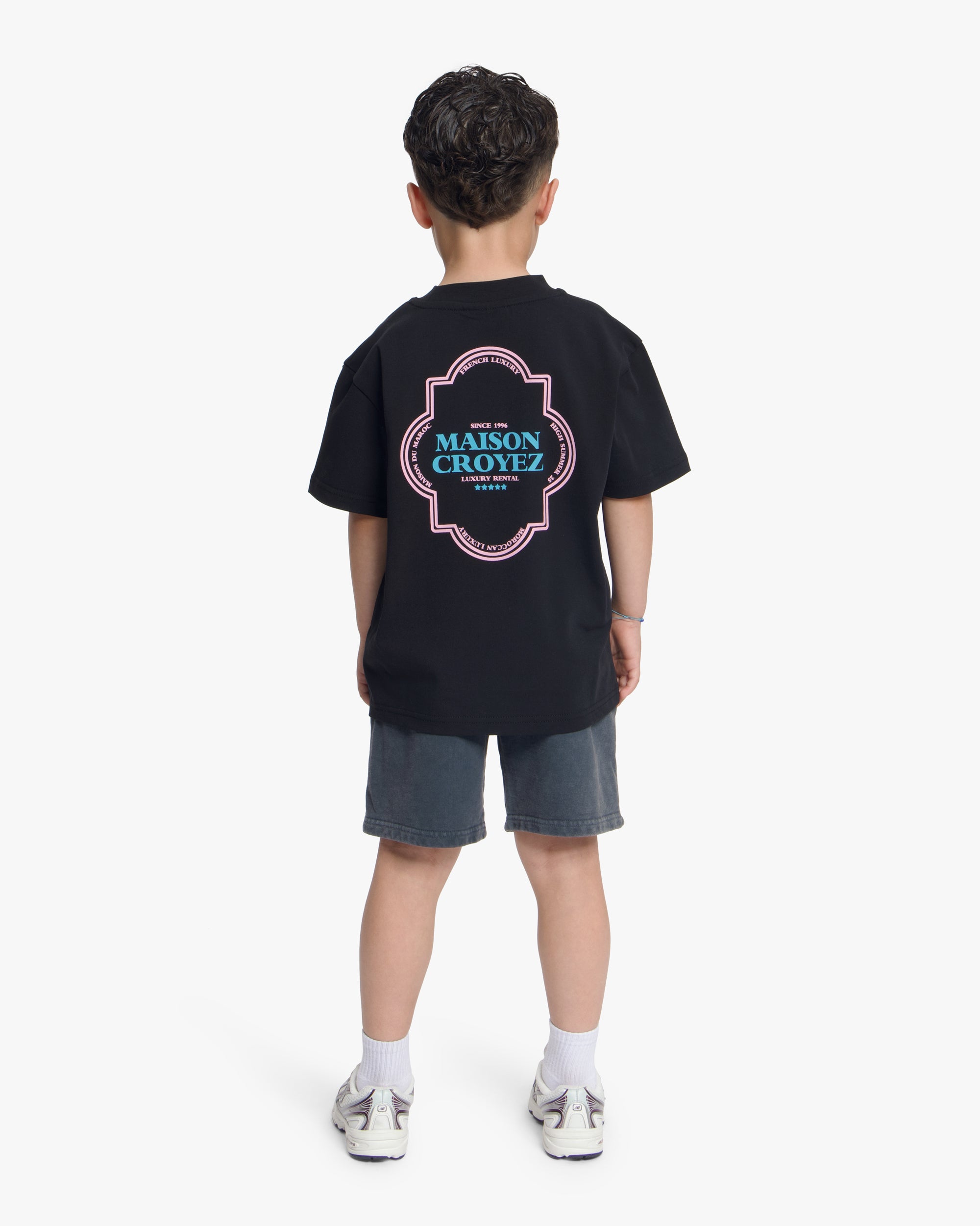 Croyez Mini Moroccan T-Shirt | Black/Pink
