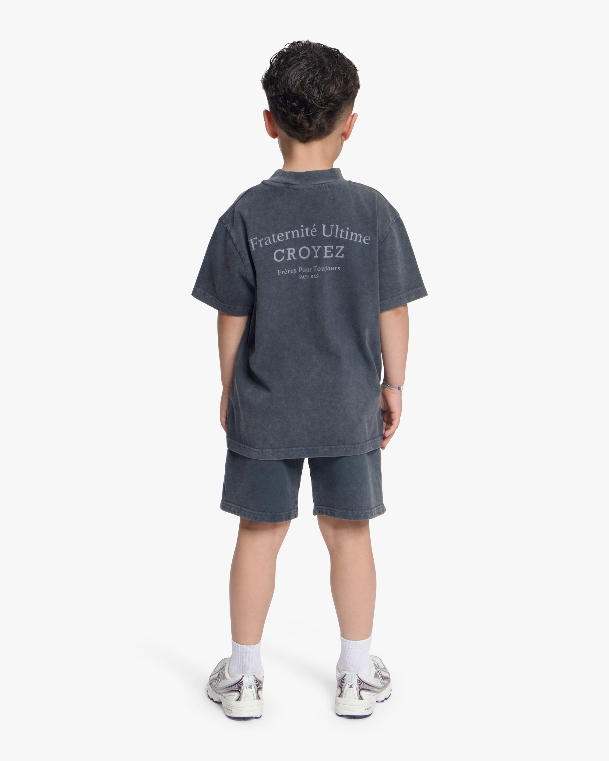 Croyez Mini Fraternité T-Shirt | Acid Wash/White