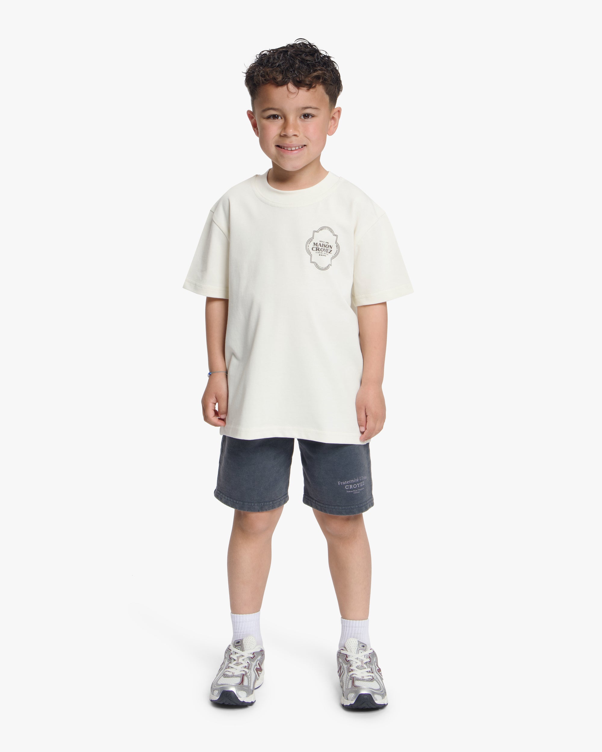 Croyez Mini Moroccan T-Shirt | Off-White/Brown