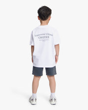 Croyez Mini Fraternité Shorts | Acid Wash/White