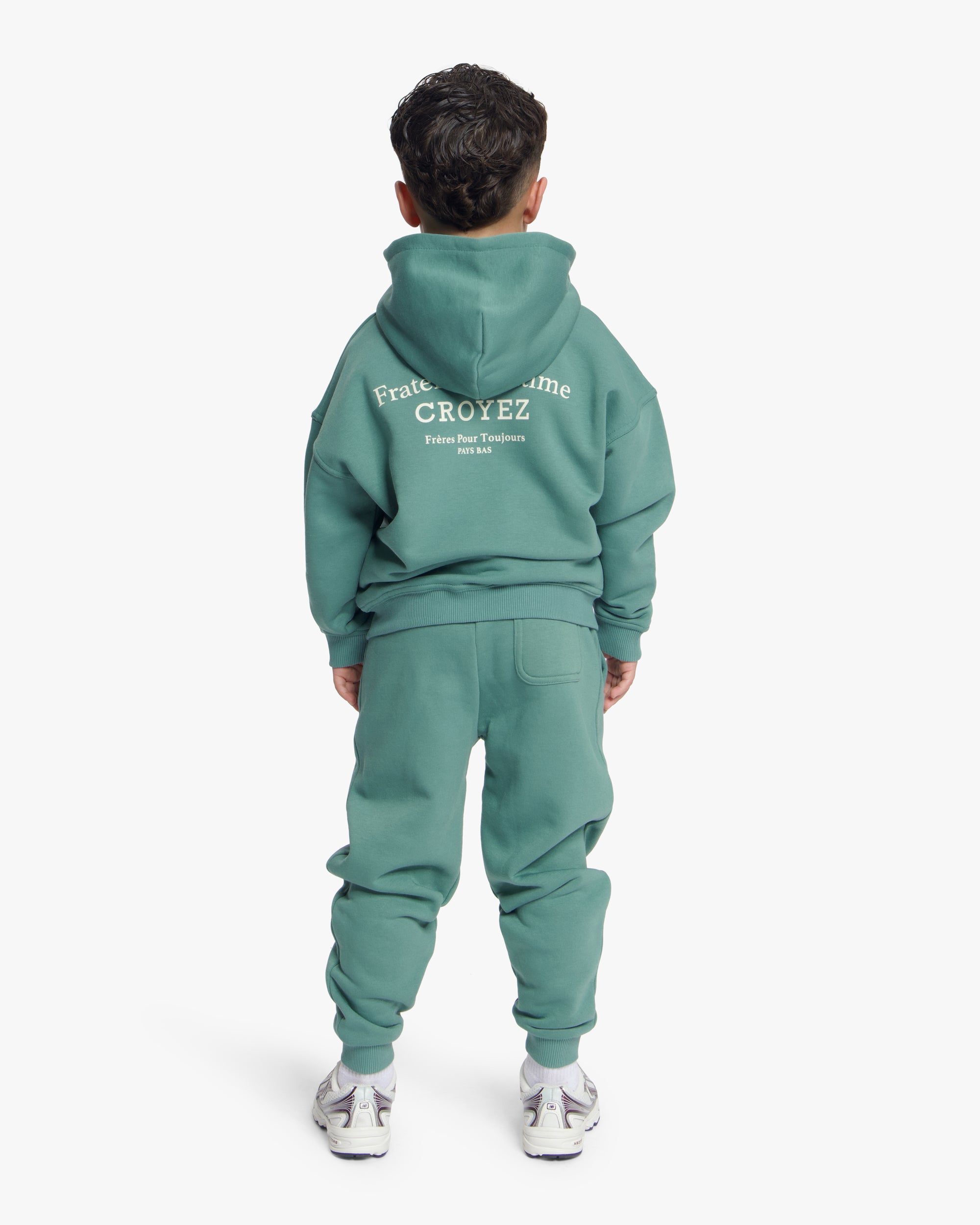 Croyez Mini Fraternité Sweatpants | Green/Off-White