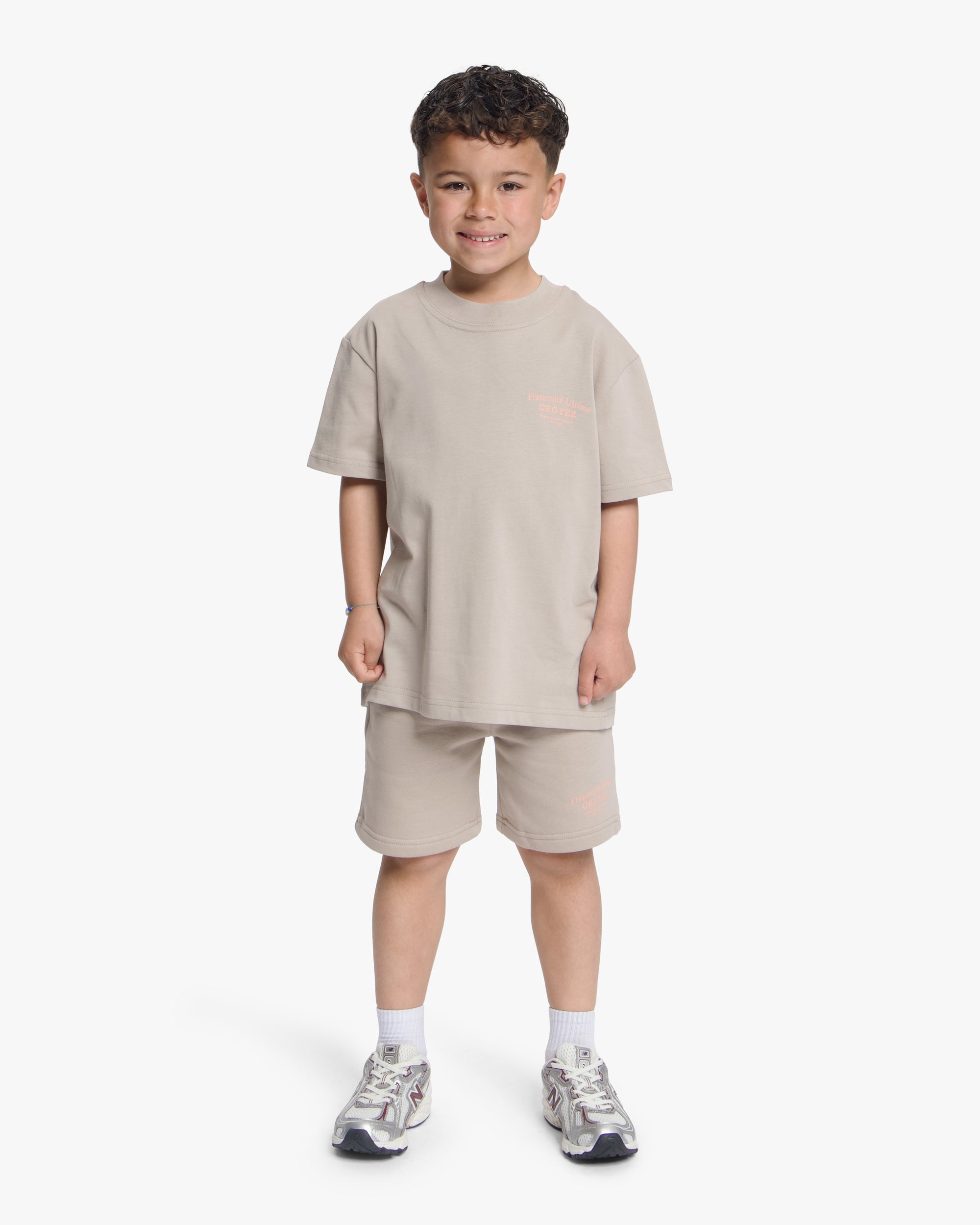Croyez Mini Fraternité Shorts | Stone/Peach