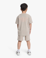 Croyez Mini Fraternité T-Shirt | Stone/Peach