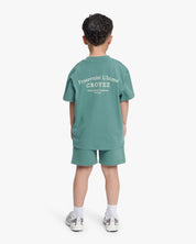 Croyez Mini Fraternité T-Shirt | Green/Off-White