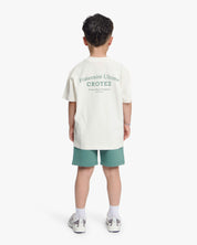 Croyez Mini Fraternité Shorts | Green/Off-White