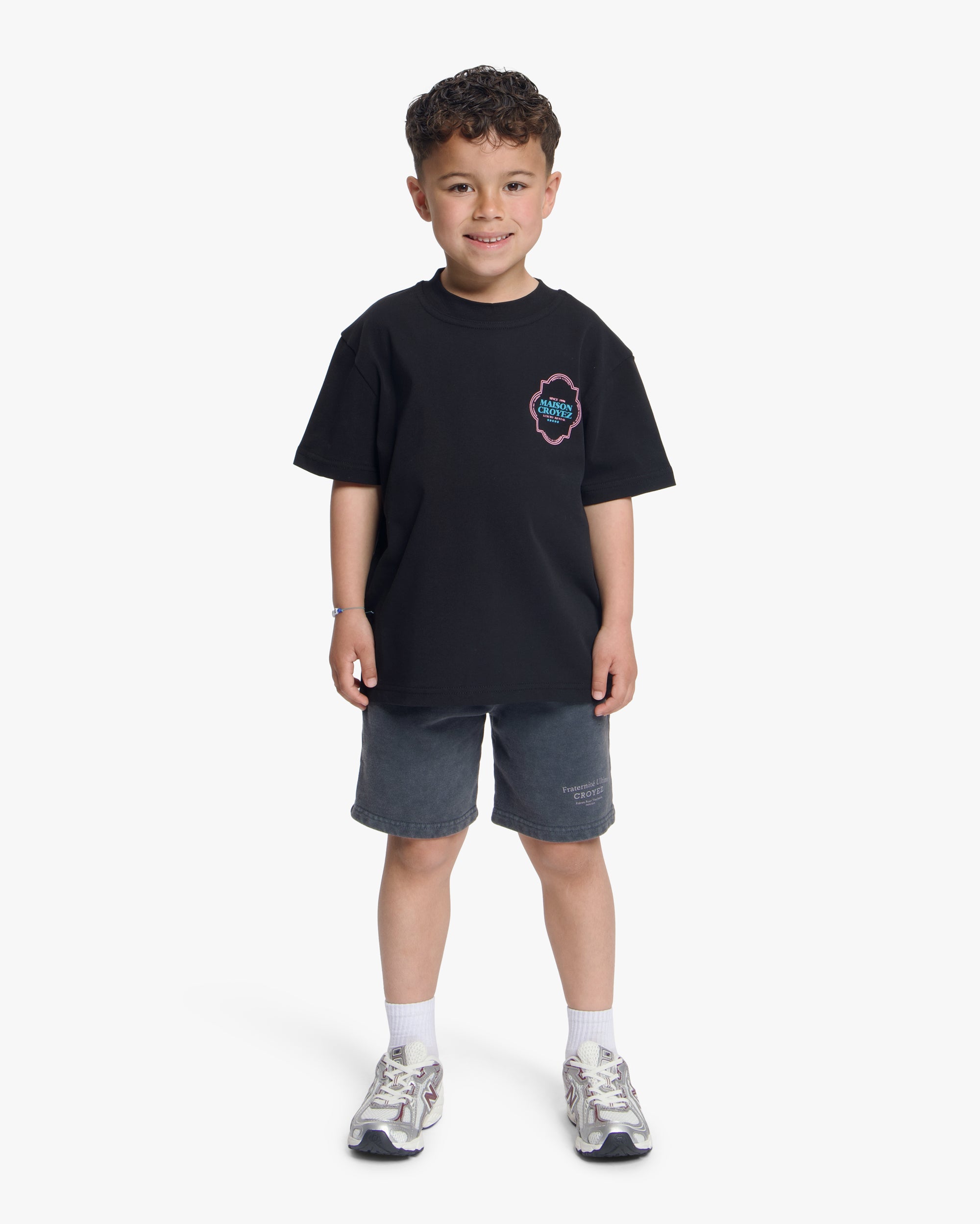 Croyez Mini Moroccan T-Shirt | Black/Pink
