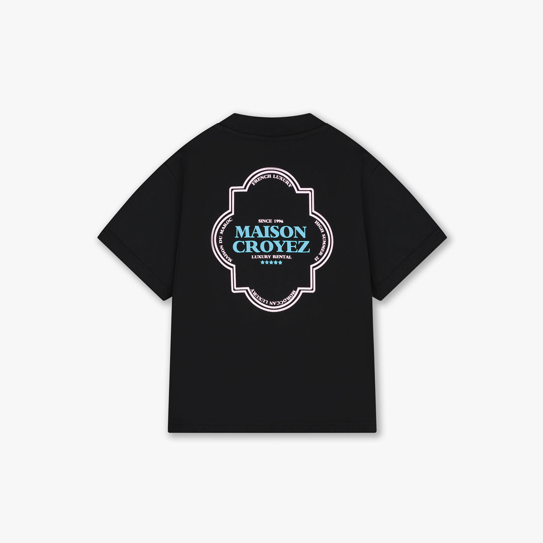 Croyez Mini Moroccan T-Shirt | Black/Pink