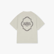 Croyez Mini Moroccan T-Shirt | Off-White/Brown