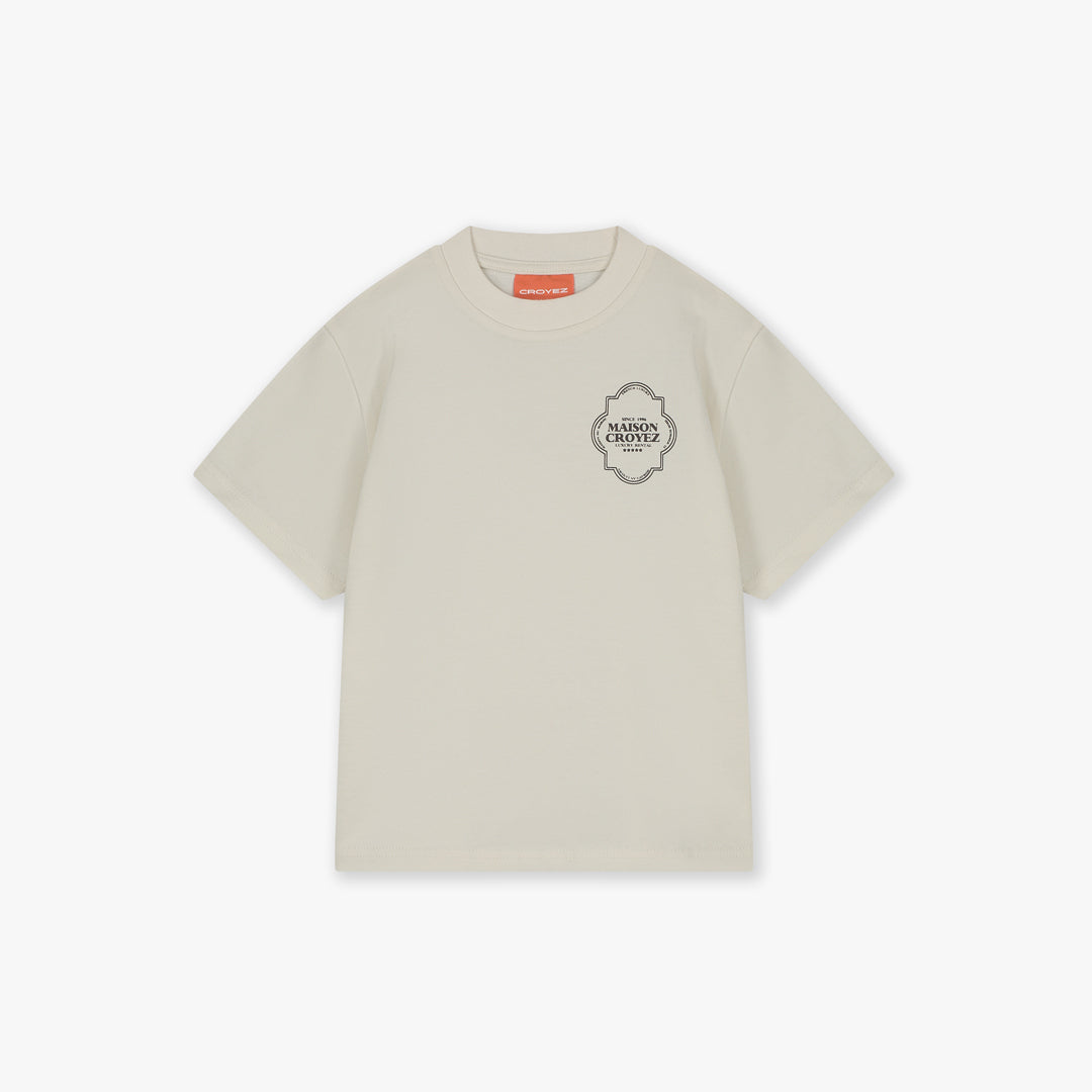  Croyez Mini Moroccan T-Shirt | Off-White/Brown