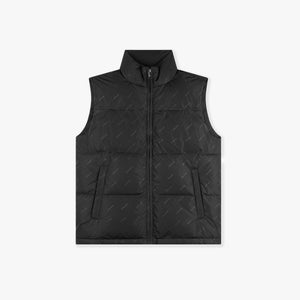 CROYEZ ALLOVER BODYWARMER | BLACK