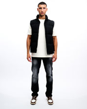 CROYEZ ALLOVER BODYWARMER | BLACK