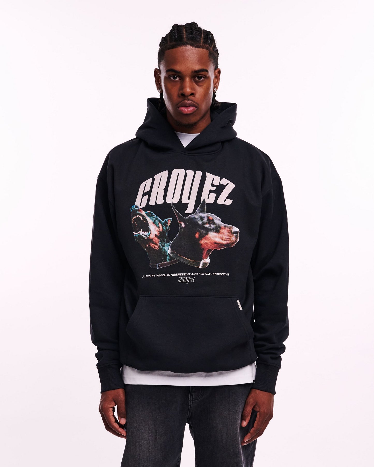 CROYEZ FIERCLY PROTECTIVE HOODIE - BLACK