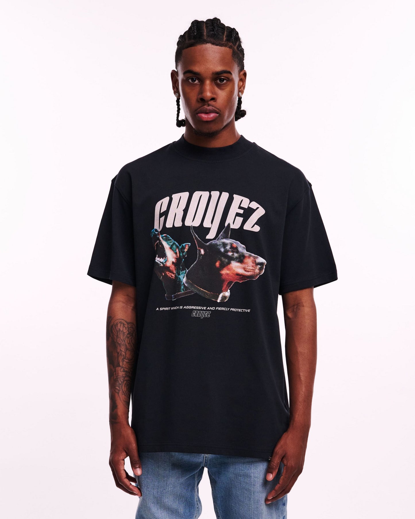 CROYEZ FIERCLY PROTECTIVE T-SHIRT - BLACK