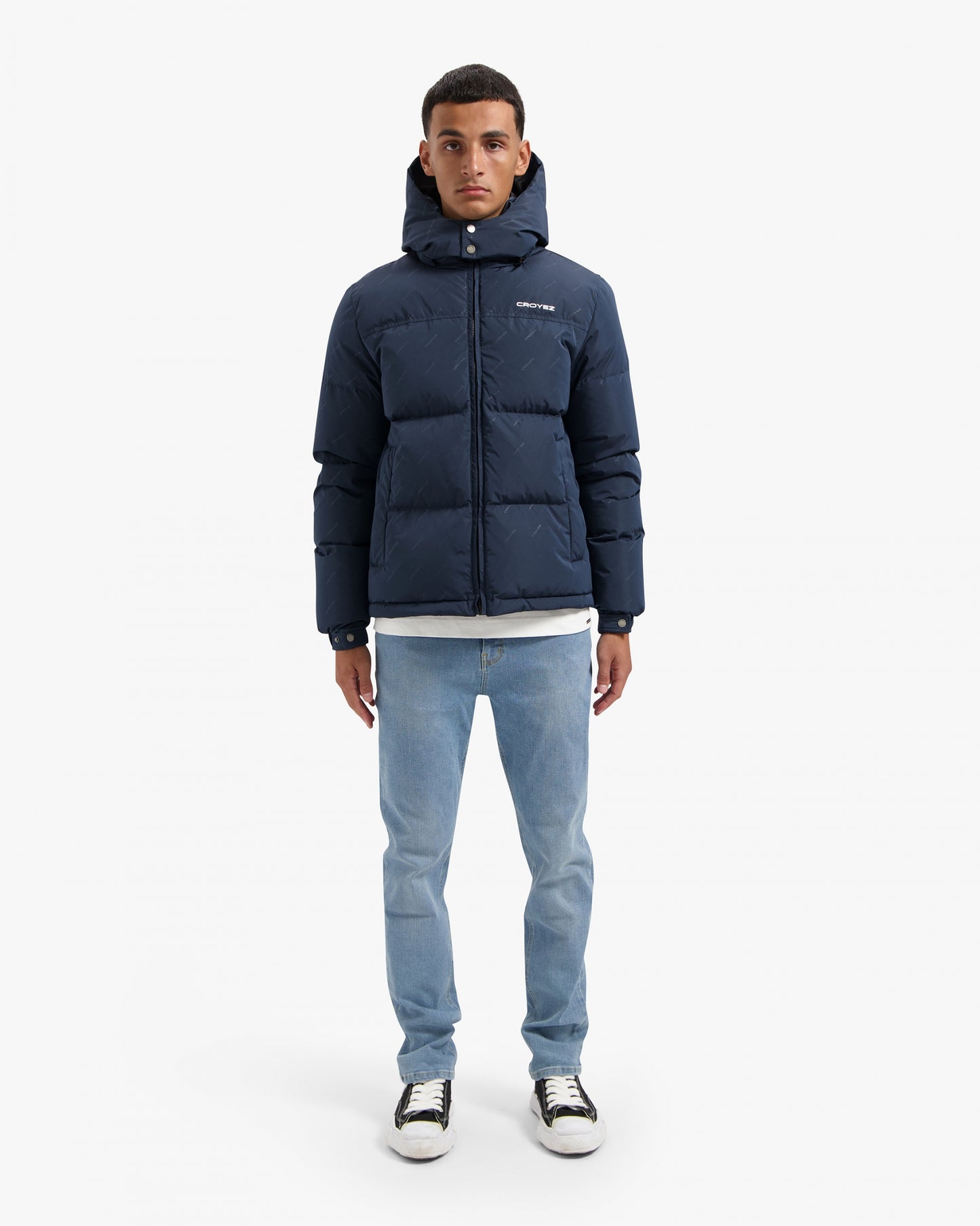 CROYEZ ALLOVER PUFFER JACKET - NAVY