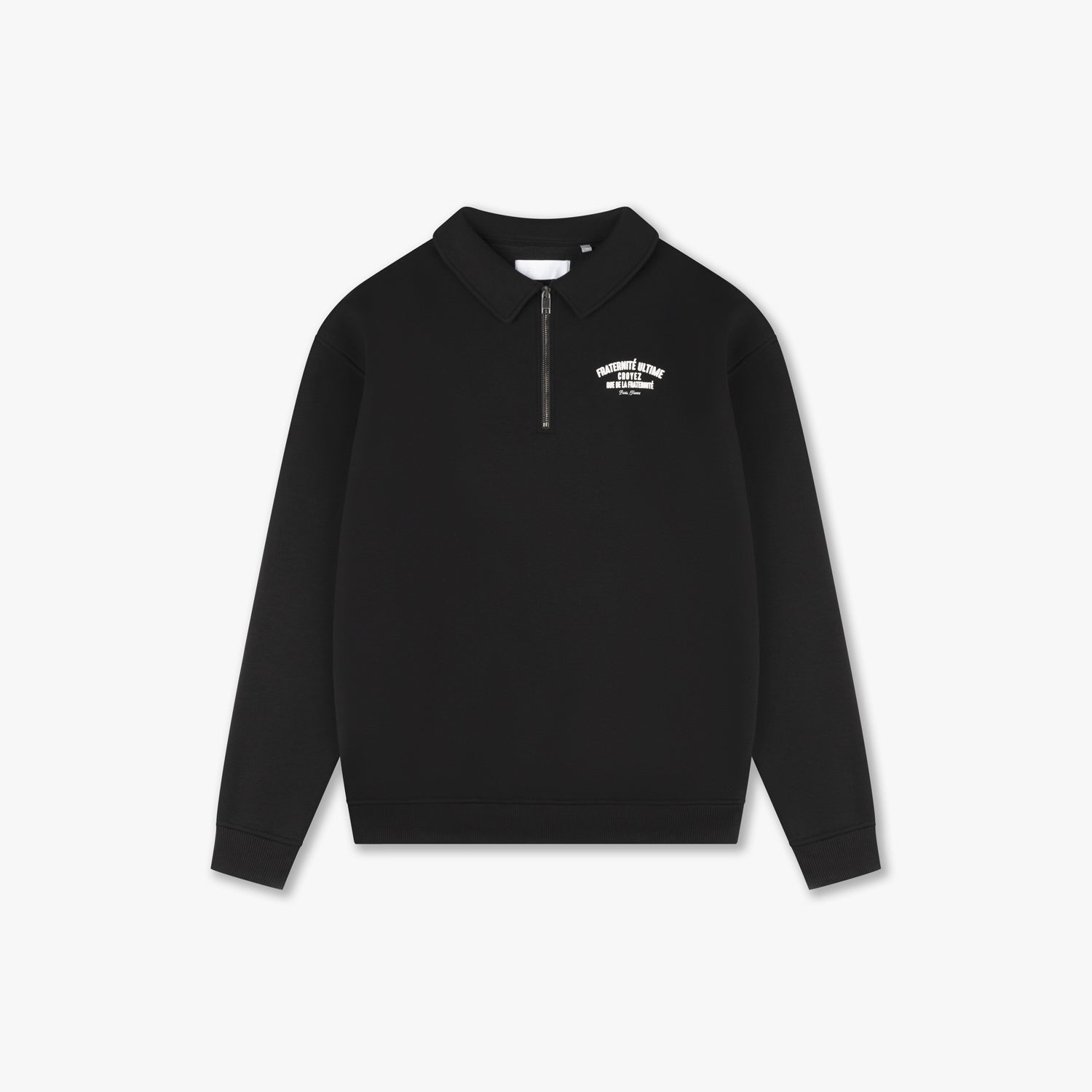 CROYEZ FRATERNITÉ ULTIME HALF ZIP SWEATER | BLACK