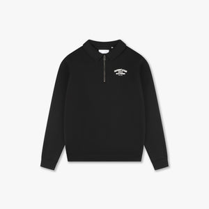 CROYEZ FRATERNITÉ ULTIME HALF ZIP SWEATER | BLACK