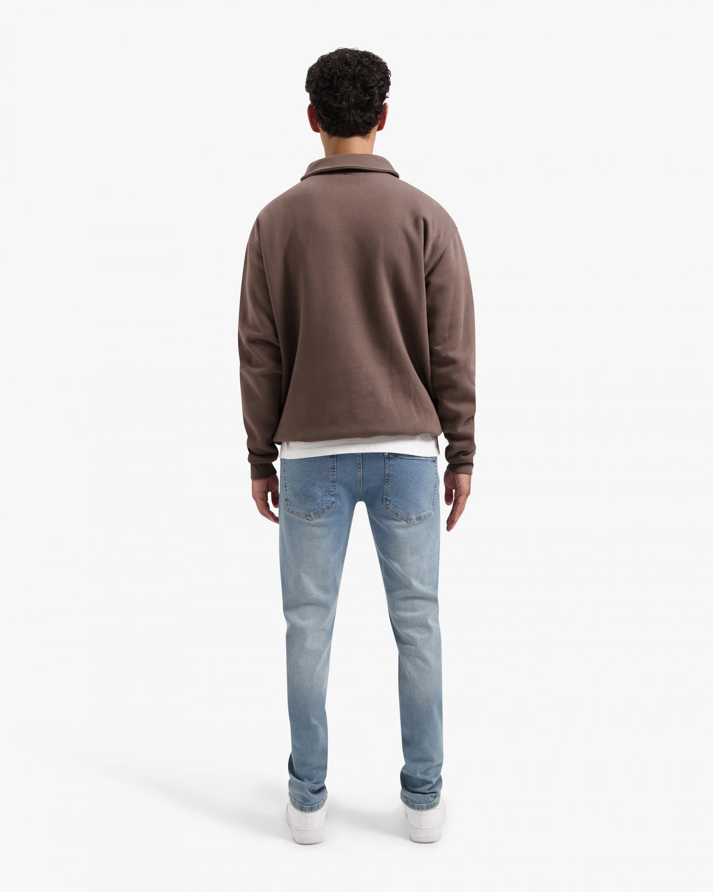 CROYEZ FRATERNITÉ ULTIME HALF ZIP SWEATER - BROWN