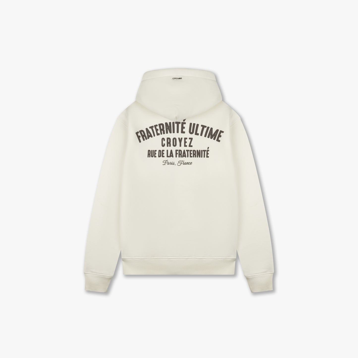 CROYEZ FRATERNITÉ ULTIME ZIP HOODIE - OFF-WHITE