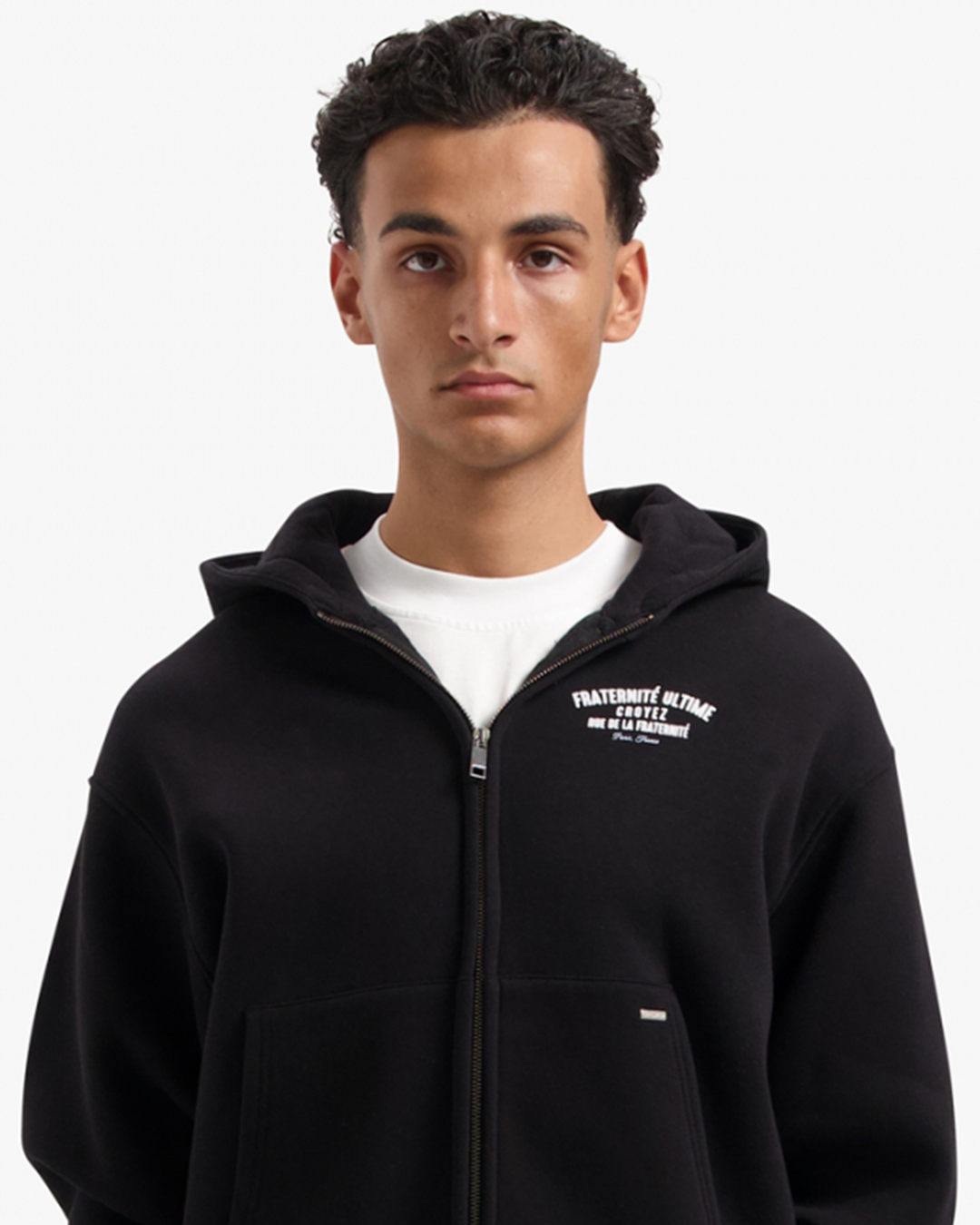 Croyez Fraternité Zip-Hoodie | Black