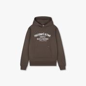 CROYEZ HEAVYWEIGHT FRATERNITÉ HOODIE | BROWN
