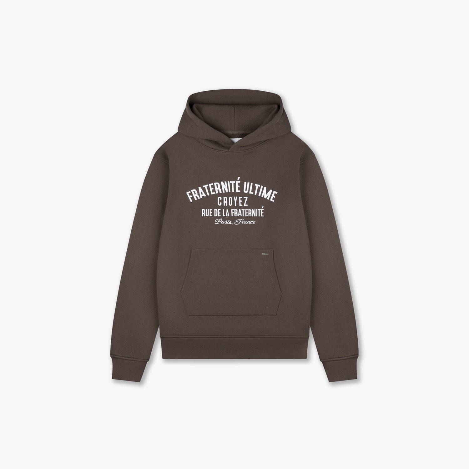 CROYEZ HEAVYWEIGHT FRATERNITÉ HOODIE - BROWN