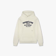 CROYEZ HEAVYWEIGHT FRATERNITÉ HOODIE | CREAM/NAVY