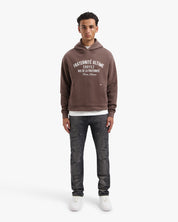CROYEZ HEAVYWEIGHT FRATERNITÉ HOODIE | BROWN