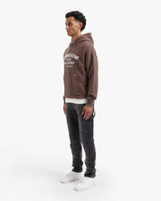 CROYEZ HEAVYWEIGHT FRATERNITÉ HOODIE | BROWN