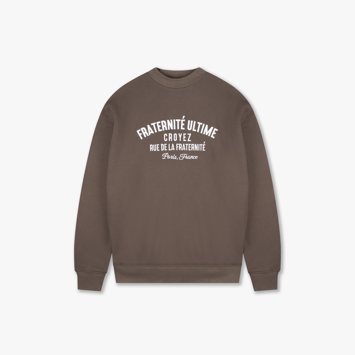 CROYEZ HEAVYWEIGHT FRATERNITÉ SWEATER | BROWN