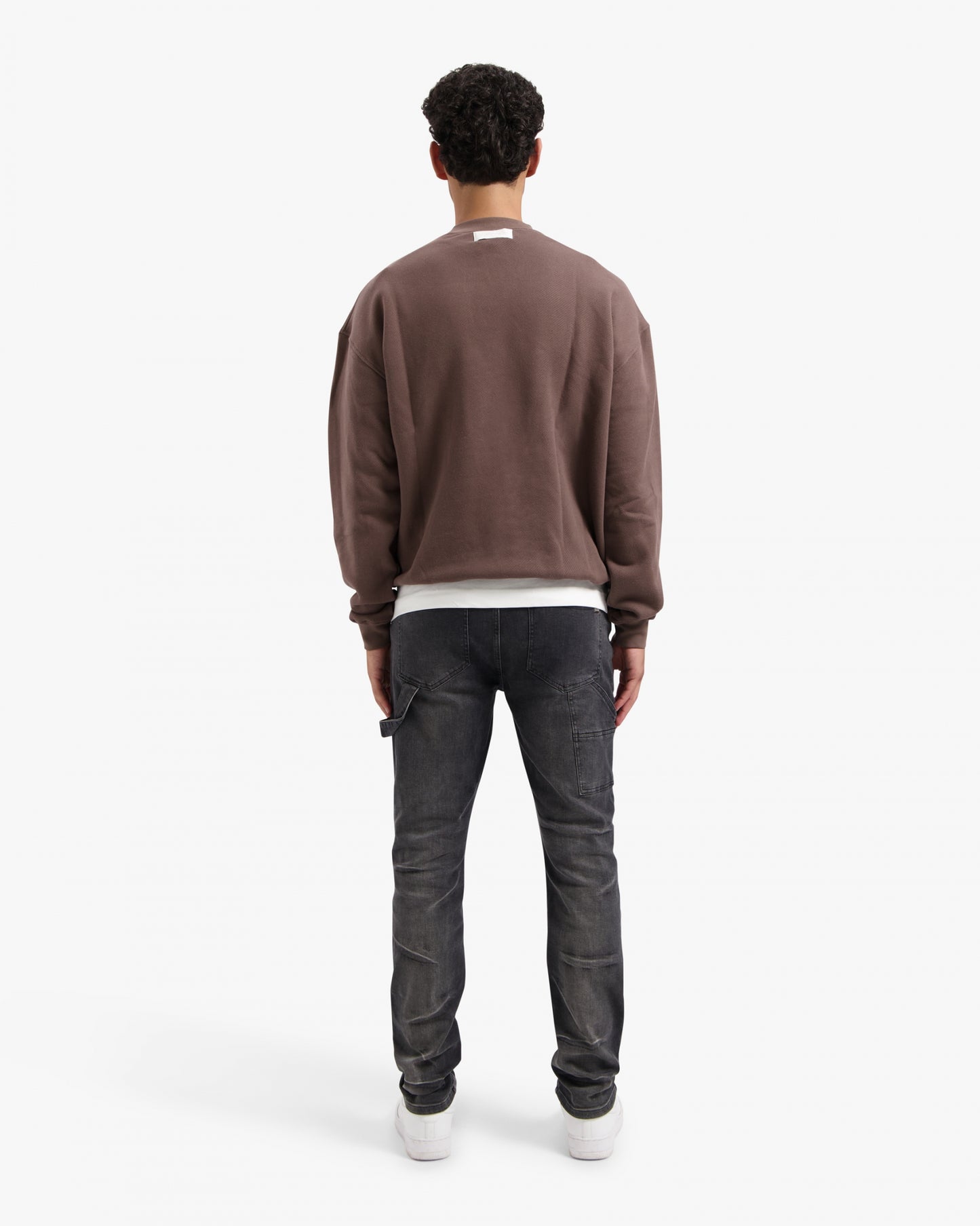 CROYEZ HEAVYWEIGHT FRATERNITÉ SWEATER - BROWN