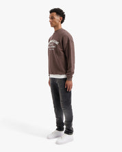 CROYEZ HEAVYWEIGHT FRATERNITÉ SWEATER | BROWN