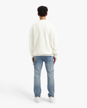 CROYEZ HEAVYWEIGHT FRATERNITÉ SWEATER | CREAM/NAVY