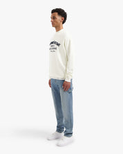 CROYEZ HEAVYWEIGHT FRATERNITÉ SWEATER | CREAM/NAVY
