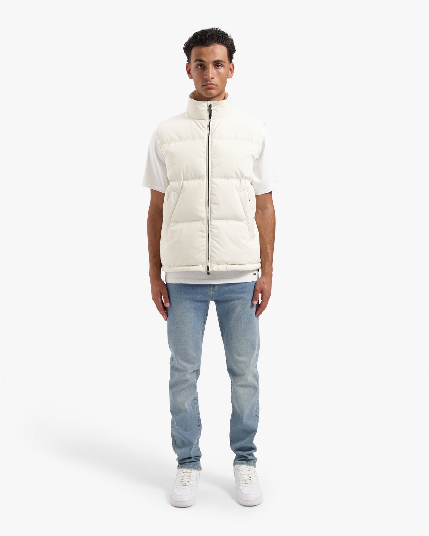 CROYEZ ALLOVER BODYWARMER - CREAM