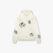 CROYEZ INITIAL FLOWER HOODIE | CREAM/NAVY