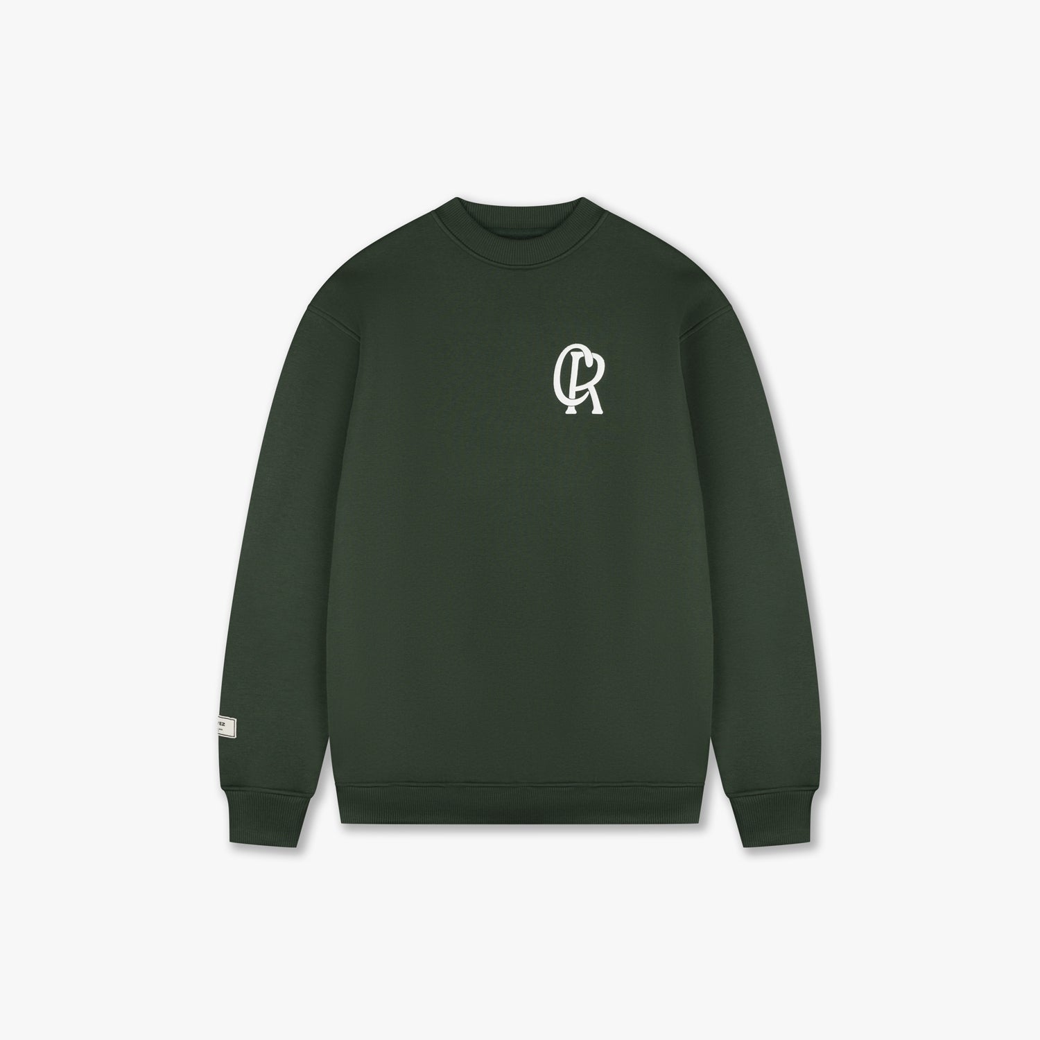 CROYEZ INITIAL SWEATER - DARK GREEN