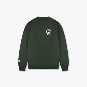 CROYEZ INITIAL SWEATER | DARK GREEN