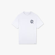 CROYEZ INITIAL T-SHIRT | WHITE/NAVY