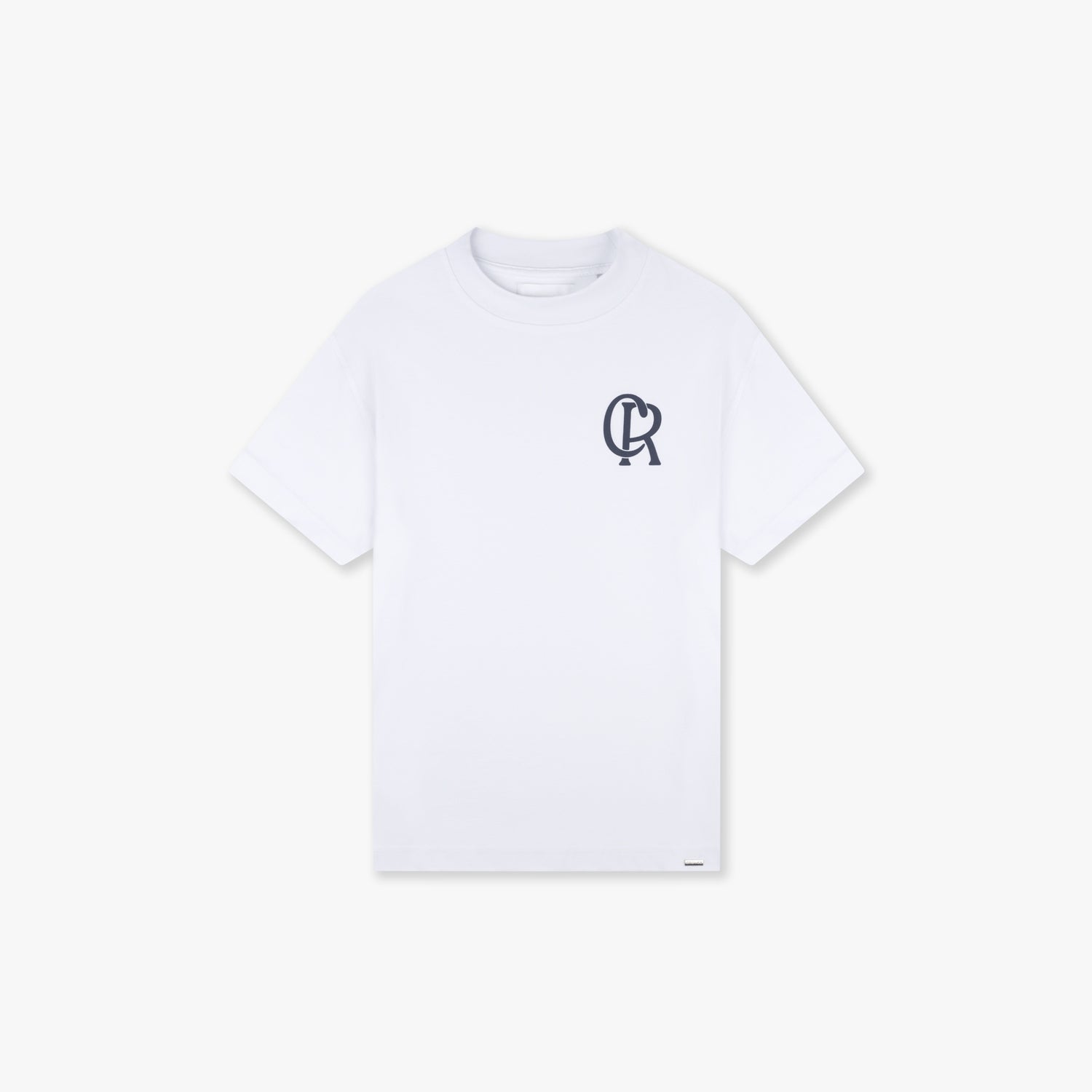 CR1-AW24-25-Croyez_Initial_T-Shirt-White-Navy_Front.jpg
