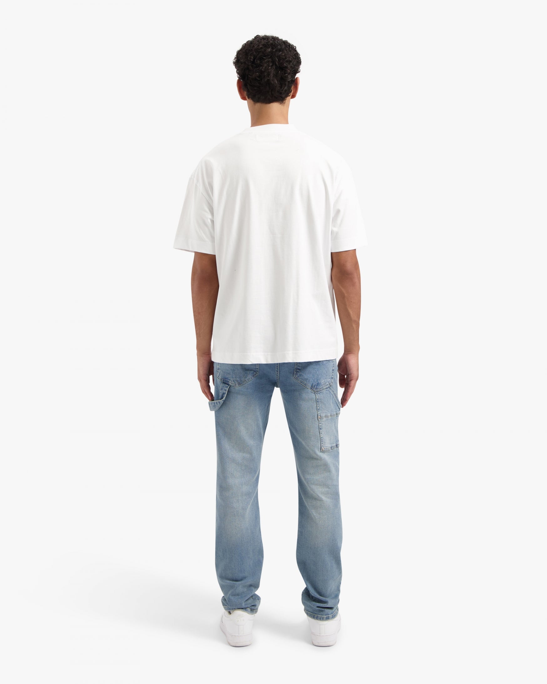 CROYEZ INITIAL T-SHIRT | WHITE/NAVY