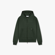 CROYEZ BASIC ZIP HOODIE | DARK GREEN